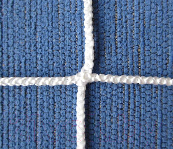 Изображение товара Футбольная сетка Luxsol Безузловая 7.5x2.5x0.5/0.5 (2.8мм, белый)