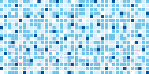 Изображение товара Панель ПВХ Grace Мозаика Синяя (955x480x3.5мм)