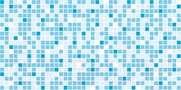 Изображение товара Панель ПВХ Grace Мозаика Голубая (955x480x3.5мм)