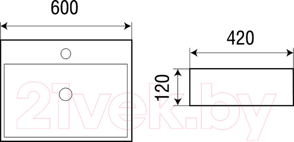 Изображение товара Умывальник WeltWasser Elbach 2173 M845