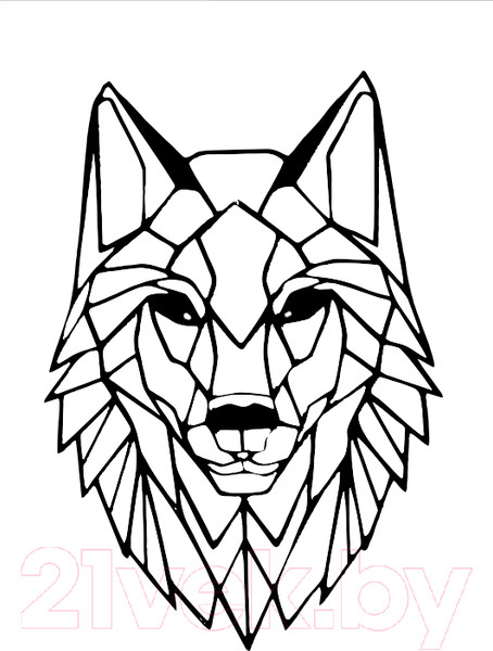 Изображение товара Декор настенный Arthata Волк 30x45-B / 062-1 (черный)