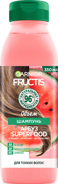 Изображение товара Шампунь для волос Garnier Fructis Superfood Арбуз (350мл)