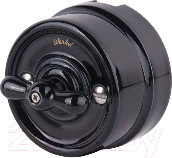 Изображение товара Выключатель Werkel Ретро W5612008 / a051454 (черный)