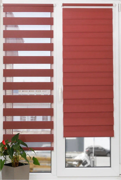 Изображение товара Рулонная штора АС МАРТ Баланс 78x160 (винный)