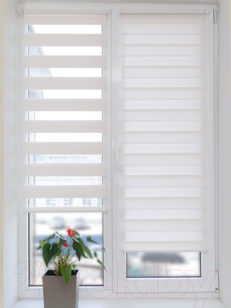 Изображение товара Рулонная штора АС МАРТ Вудэн 38x160 (белый)