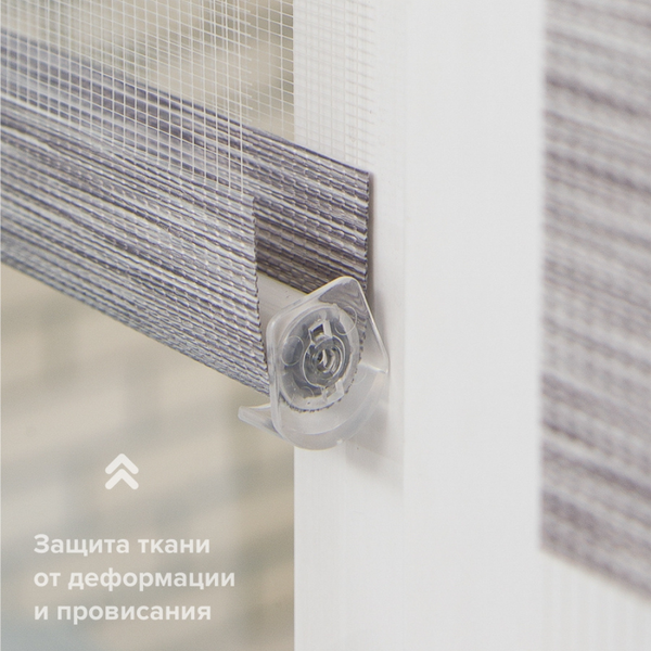 Изображение товара Рулонная штора АС МАРТ Вудэн 85x160 (светло-серый)