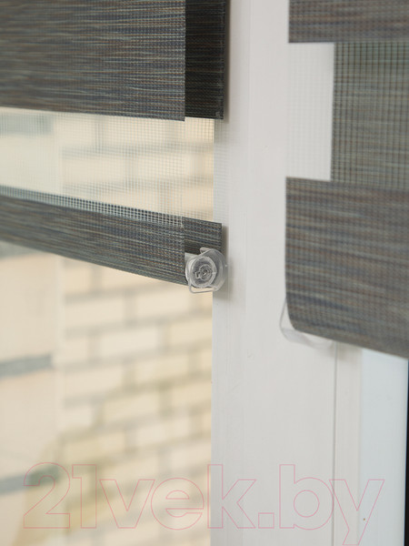 Изображение товара Рулонная штора АС МАРТ Вудэн 48x160 (серый)