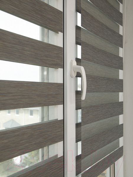 Изображение товара Рулонная штора АС МАРТ Вудэн 52x160 (серый)