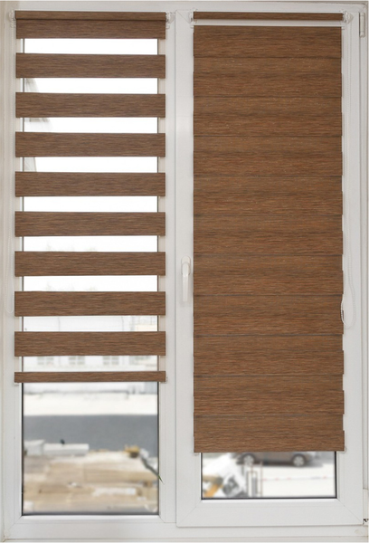 Изображение товара Рулонная штора АС МАРТ Вудэн 85x160 (кофейный)