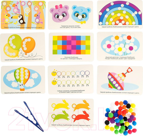 Изображение товара Сортер Zabiaka Цветные бомбошки / 4316487