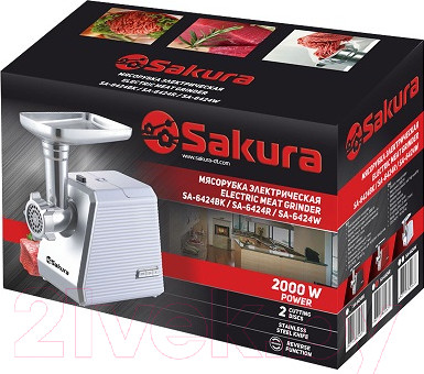 Изображение товара Мясорубка электрическая Sakura SA-6424W