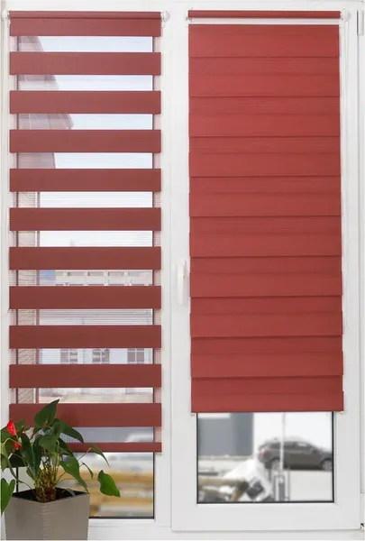 Изображение товара Рулонная штора АС МАРТ Баланс 52x160 (винный)