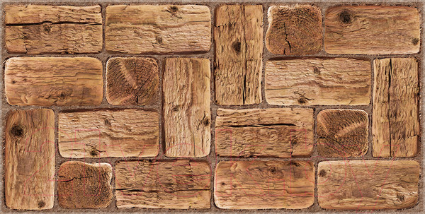 Изображение товара Панель ПВХ Grace Бревна Сосновый сруб (960x479x3.5мм)