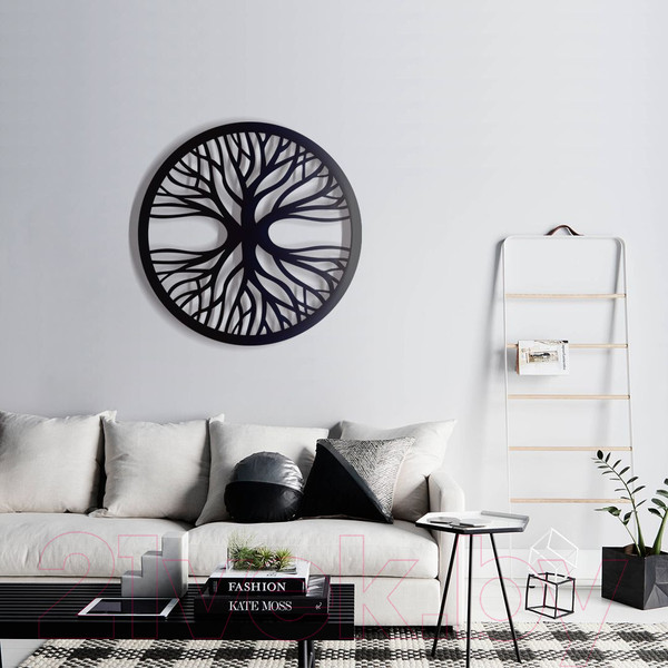 Изображение товара Декор настенный Arthata Энергетическое дерево 50x50-B / 066-1 (черный)