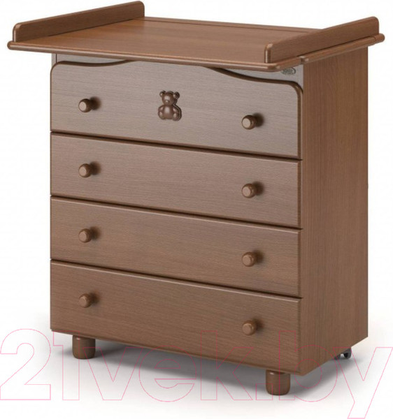 Изображение товара Комод пеленальный Nuovita Fasto (темный орех)