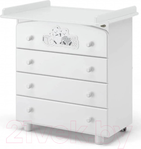 Изображение товара Комод пеленальный Nuovita Grano (белый)