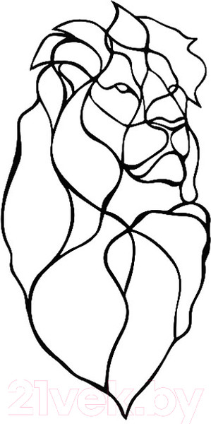 Изображение товара Декор настенный Arthata Царь зверей 40x75-B / 067-1 (черный)