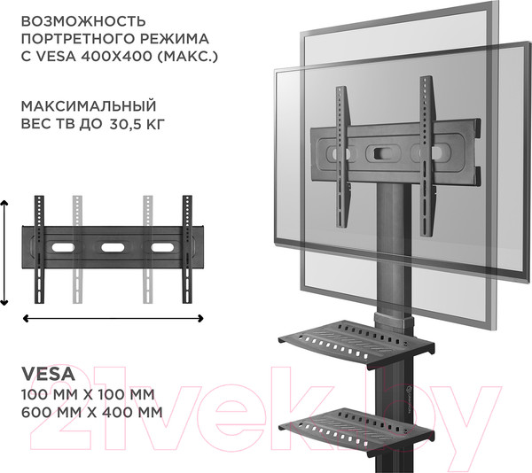 Изображение товара Стойка для ТВ/аппаратуры Onkron TS2551
