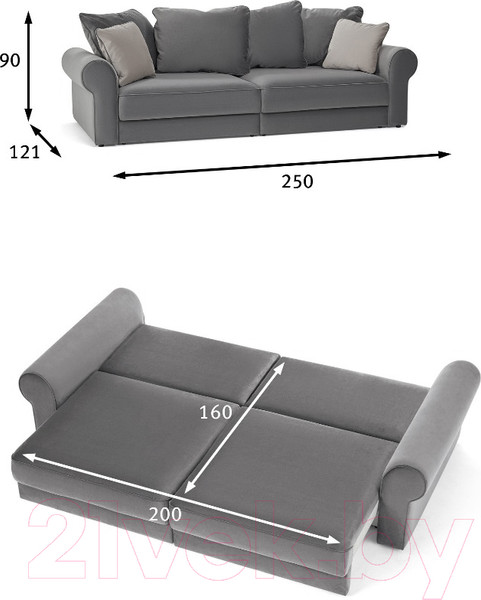 Изображение товара Диван Moon Family Флоренция 114 / 80346987