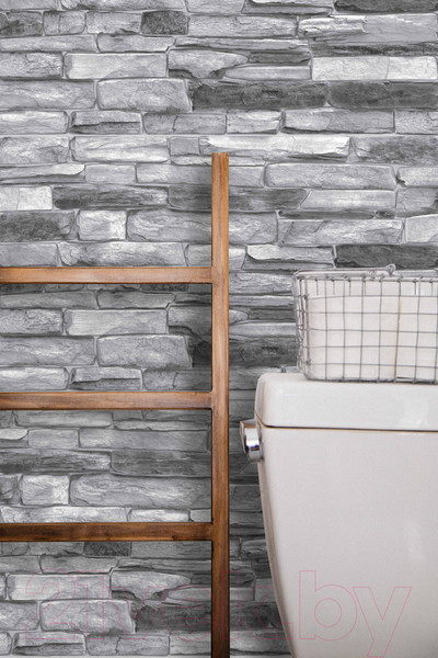 Изображение товара Панель ПВХ Grace Сланец темно-серый (980x500x3.5мм)