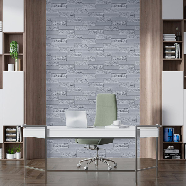 Изображение товара Панель ПВХ Grace Кирпич облицовочный бетонный (980x490x3.5мм)