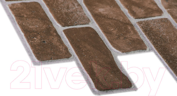 Изображение товара Панель ПВХ Grace Кирпич старый коричневый (1025x495x3.5мм)