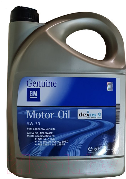 Изображение товара Моторное масло GM Opel 5W30 / 1942003 / 93165557 (5л)