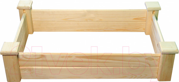 Изображение товара Грядка модульная КомфортПром Приподнятая H25x110x62см / 10014220