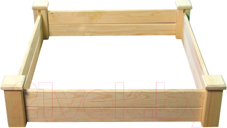 Изображение товара Грядка модульная КомфортПром Приподнятая H25x110x110см / 10014221