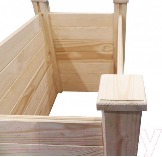 Изображение товара Грядка модульная КомфортПром Приподнятая H77x110x62см / 10014222