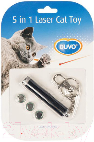 Изображение товара Игрушка для животных Duvo Plus Интерактивная с лазером 5в1 / 10018/DV (черный)