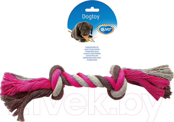Изображение товара Игрушка для собак Duvo Plus Веревочная / 4705009/DV (розовый)