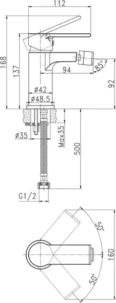 Изображение товара Смеситель Cersanit Brasko 63110