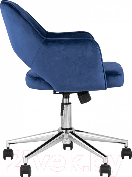 Изображение товара Кресло офисное Stool Group Кларк / CLARKSON BLUE CHROME (велюр синий)