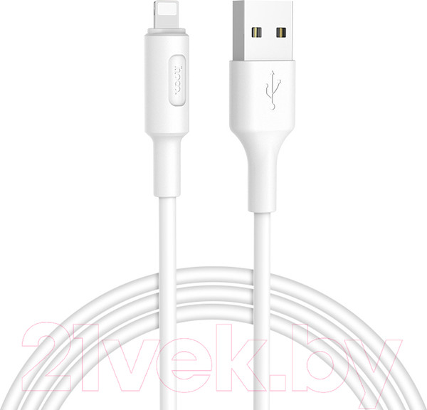 Изображение товара Кабель Hoco X25 USB Lightning (1м, белый)