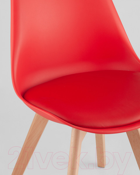 Изображение товара Стул Stool Group Frankfurt / Y863 (красный/деревянные ножки)