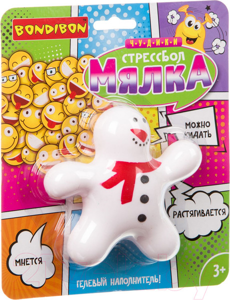 Изображение товара Сквиш Bondibon Снеговик / ВВ3578