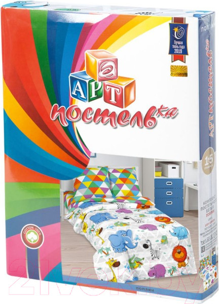 Изображение товара Комплект постельного белья АртПостель Весёлый зоопарк 912