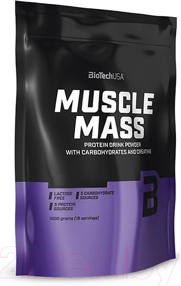 Изображение товара Гейнер BioTechUSA Muscle Mass Шоколад / I00003517 (1кг)