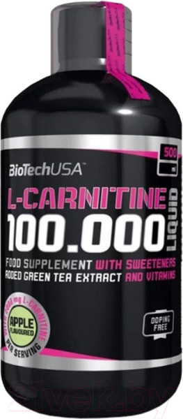 Изображение товара L-карнитин BioTechUSA Liquid 100.000 / I00001079 (500мл, яблоко)