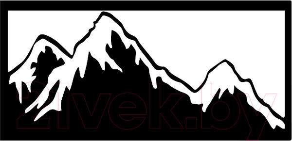 Изображение товара Декор настенный Arthata Горный хребет 40x80-B / 070-1 (черный)