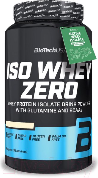 Изображение товара Протеин BioTechUSA Iso Whey Zero / I00001264 (908г, ваниль)