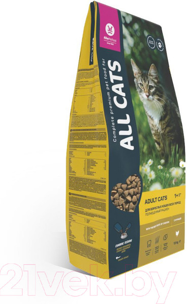 Изображение товара Сухой корм для кошек All Cats С курицей (13кг)