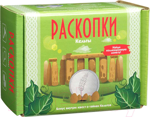 Изображение товара Набор для опытов Раскопки Кельты / DIG-26 (с монетой)