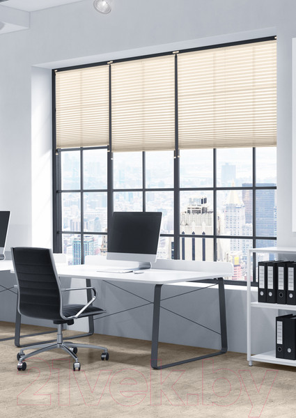 Изображение товара Штора-плиссе Эскар Crepe 90x170 / 140402090 (светло-бежевый)