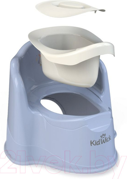 Изображение товара Детский горшок Kidwick Королевский / KW080504 (фиолетовый/темно-фиолетовый/белый)