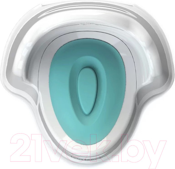 Изображение товара Детский горшок Kidwick Трон / KW070102 (белый/бирюзовый)