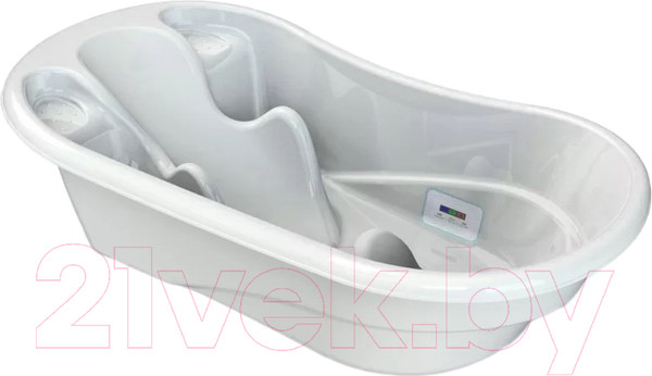 Ванночка детская Kidwick Лайнер / KW230106 (с термометром, белый/бирюзовый)