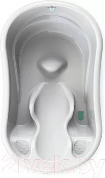 Изображение товара Ванночка детская Kidwick Лайнер / KW230106 (с термометром, белый/бирюзовый)