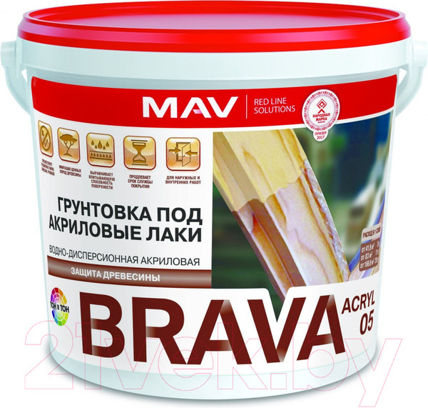 Изображение товара Грунтовка MAV Brava ВД-АК-05 (3л)